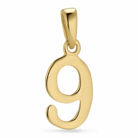 numero 9 riipus kullattua hopeaa
