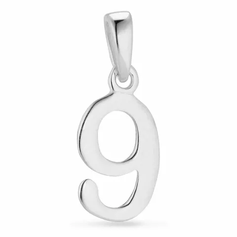 numero 9 riipus hopeaa