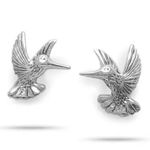kolibri nappikorvakorut hopeaa