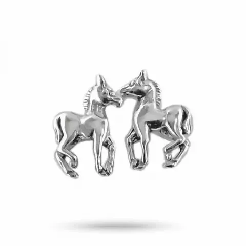 hevosia nappikorvakorut  hopeaa