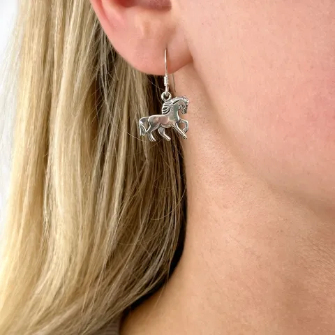 hevosia korvarenkaat  hopeaa