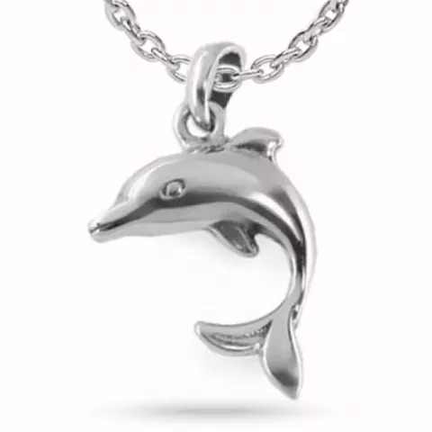Delfiini kaulaketju  hopeaa riipus hopeaa