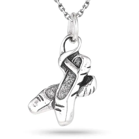 balettitossu kaulaketju hopeaa riipus hopea