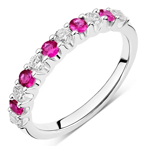 punainen alianssisormus hopea