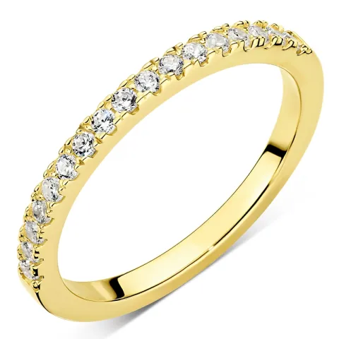 zirkoni sormus kullattua hopeaa