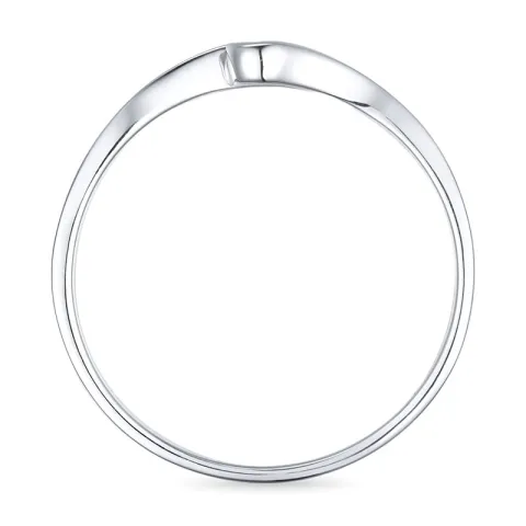 timantti sormus 9 karaatin valkokultaa 0,02 ct