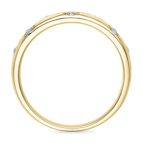 abstrakti timanttisormus 9 karaatin kultaa 0,09 ct