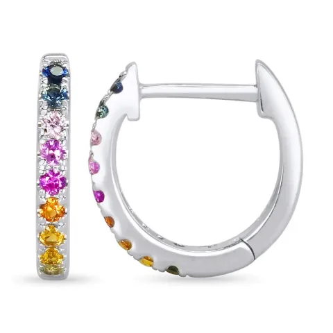 sateenkaarenväristä safiiri rengas 9 karaatin valkokultaa kanssa safiiri 