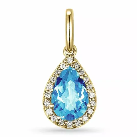 topaasi timanttiriipus 9 karaatti kultaa 2,0 ct 0,10 ct