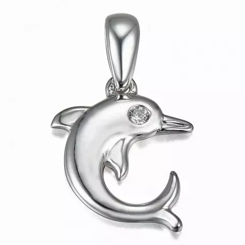 delfiini timanttiriipus 9 karaatti valkokultaa 0,01 ct