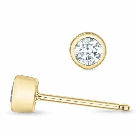 2 x 0,15 ct kampanja - briljanttikorvakorut 14 karaatin kultaa kanssa timantti