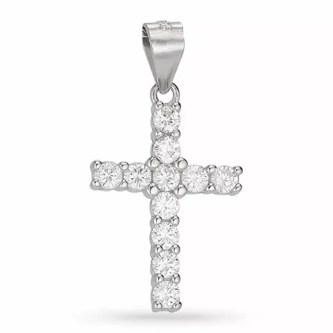 risti zirkoni riipus  hopeaa