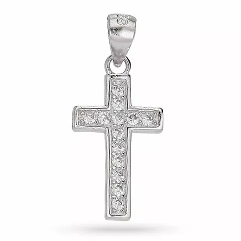 näytepakkaukset risti zirkoni riipus  hopeaa