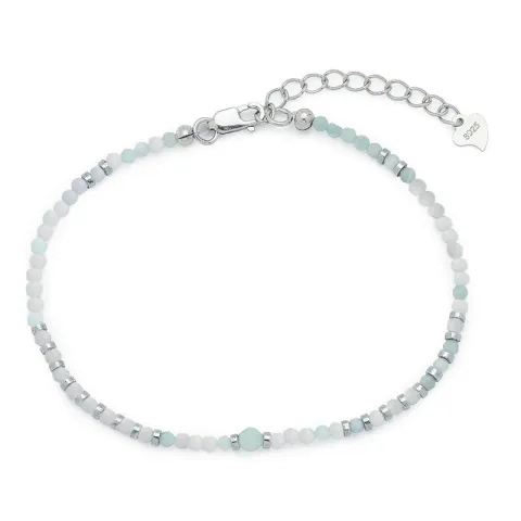 näytepakkaukset rannekoru  amatsoniitti ja hematite.