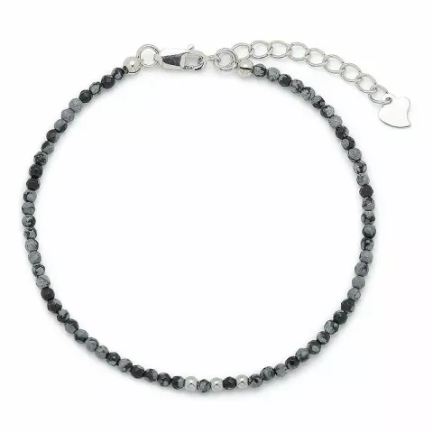 kivi rannekoru obsidian ja 3 hematite.