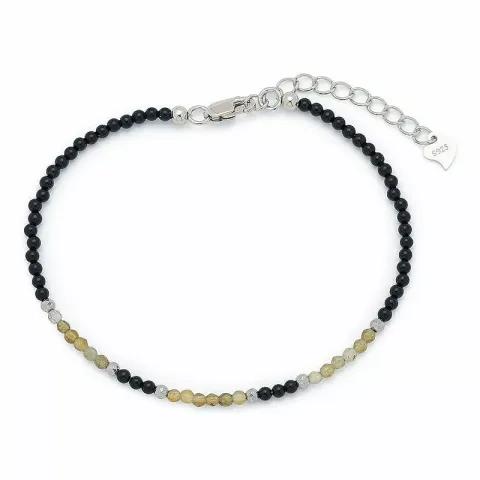 rannekoru onyx-kiveä ja labradoriitti ja 6 hematite.