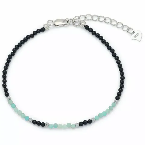 rannekoru onyx-kiveä ja amatsoniitti ja 6 hematite.