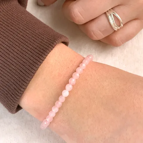 pinkki helmirannekoru kvartsi.