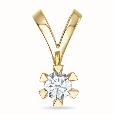 0,40 ct lab grown timantti riipus 9 karaatti kultaa 0,40 ct