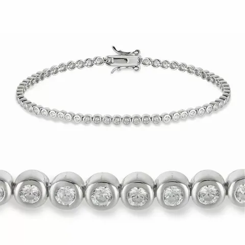 zirkoni tennisrannekoru hopeaa x 3,2 mm