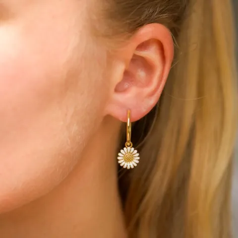 18 mm päivänkakkara rengas  kullattua hopeaa - Matilda