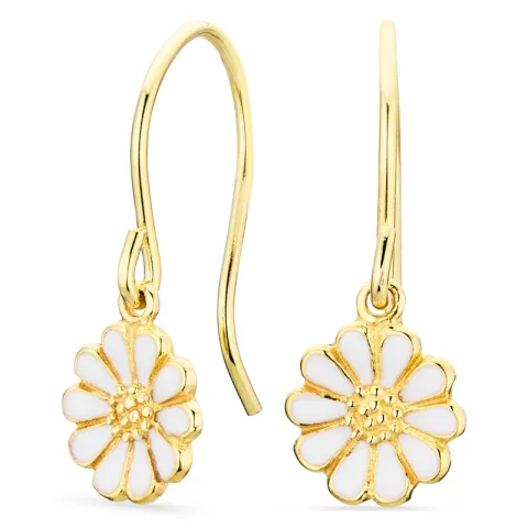 päivänkakkara korvarenkaat  kullattu hopea