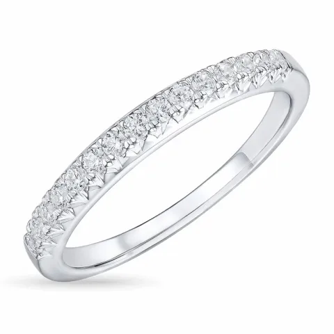 Timantti alianssisormus 14 karaatin valkokultaa 0,26 ct