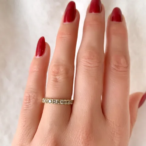 samppanja timantti alianssisormus 14 karaatin kultaa 0,50 ct