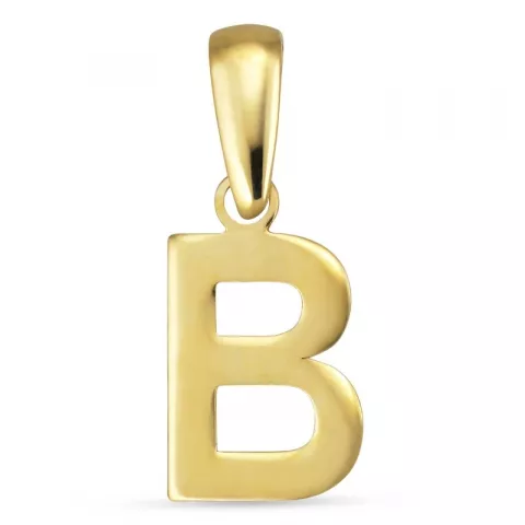 b-kirjain riipus  8 karaatin kultaa