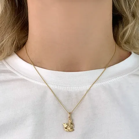 tähtikuvio vesimies riipus  8 karaatin kultaa