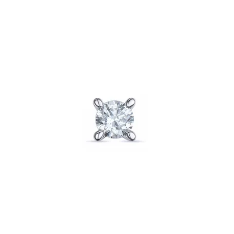 1 x 0,09 ct timantti solitaire-nappikorvakorut 14 karaatin valkokultaa kanssa timantti 