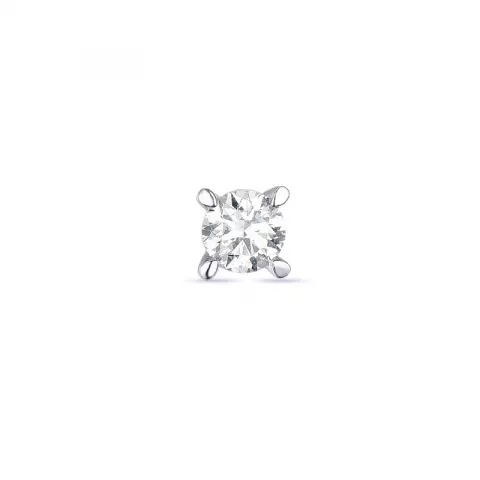 1 x 0,11 ct timantti solitaire-nappikorvakorut 14 karaatin valkokultaa kanssa timantti 
