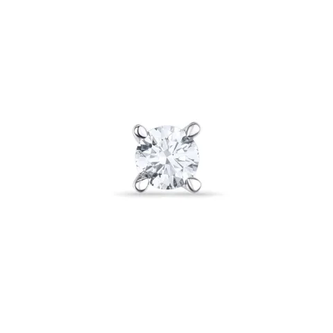 1 x 0,16 ct timantti solitaire-nappikorvakorut 14 karaatin valkokultaa kanssa timantti 