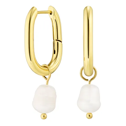 vedenkestävät helmi rengas  kullattu teräs - OCEANA