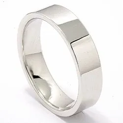 Vihkisormus 14 karaatin valkokultaa