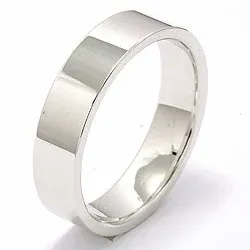 Vihkisormus 14 karaatin valkokultaa