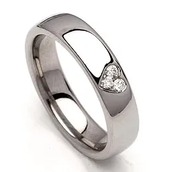 Vihkisormus teräs 0,075 ct