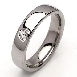 Vihkisormus teräs 0,075 ct