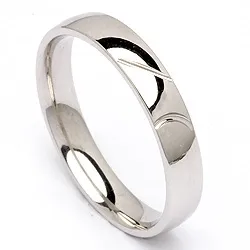 Vihkisormus 14 karaatin valkokultaa