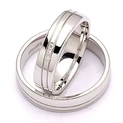 Vihkisormusta hopea 0,024 ct