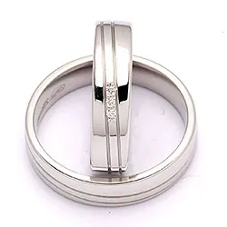 Vihkisormusta hopea 0,024 ct