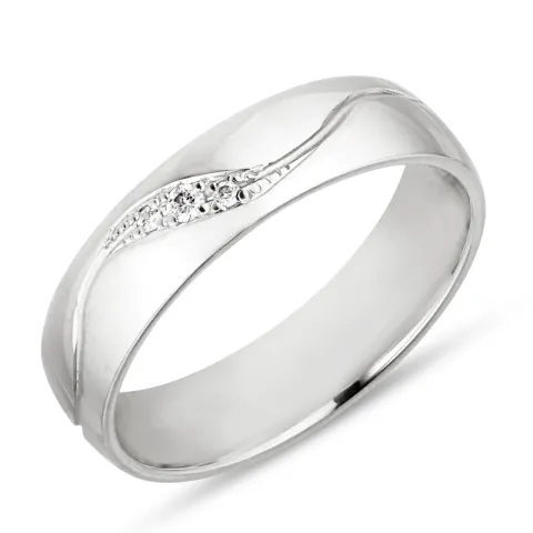 Vihkisormus hopea 0,036 ct