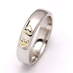 Vihkisormus hopea ja kulta