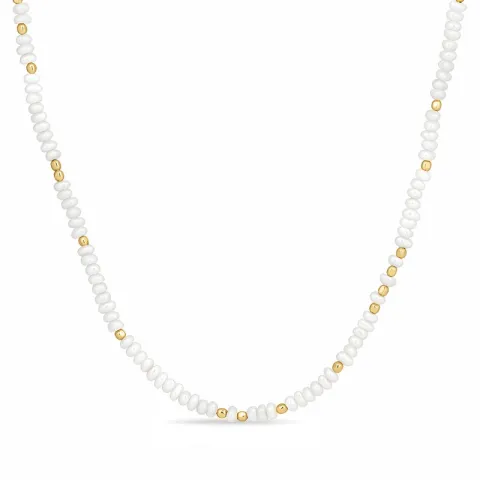 helmi kaulaketju kullattua hopeaa 40 + 5 cm x 3,5 mm