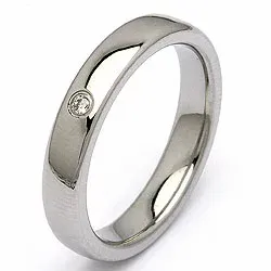 Vihkisormus teräs 0,025 ct