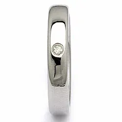 Vihkisormus teräs 0,025 ct