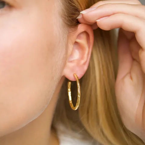 30 mm rengas  kullattu hopea