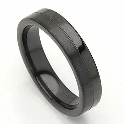 Vihkisormus musta teräs