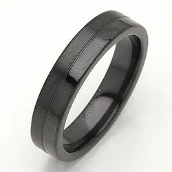 Vihkisormus musta teräs