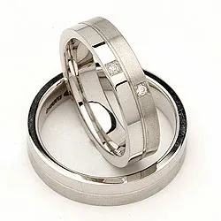 Vihkisormusta hopea 0,028 ct